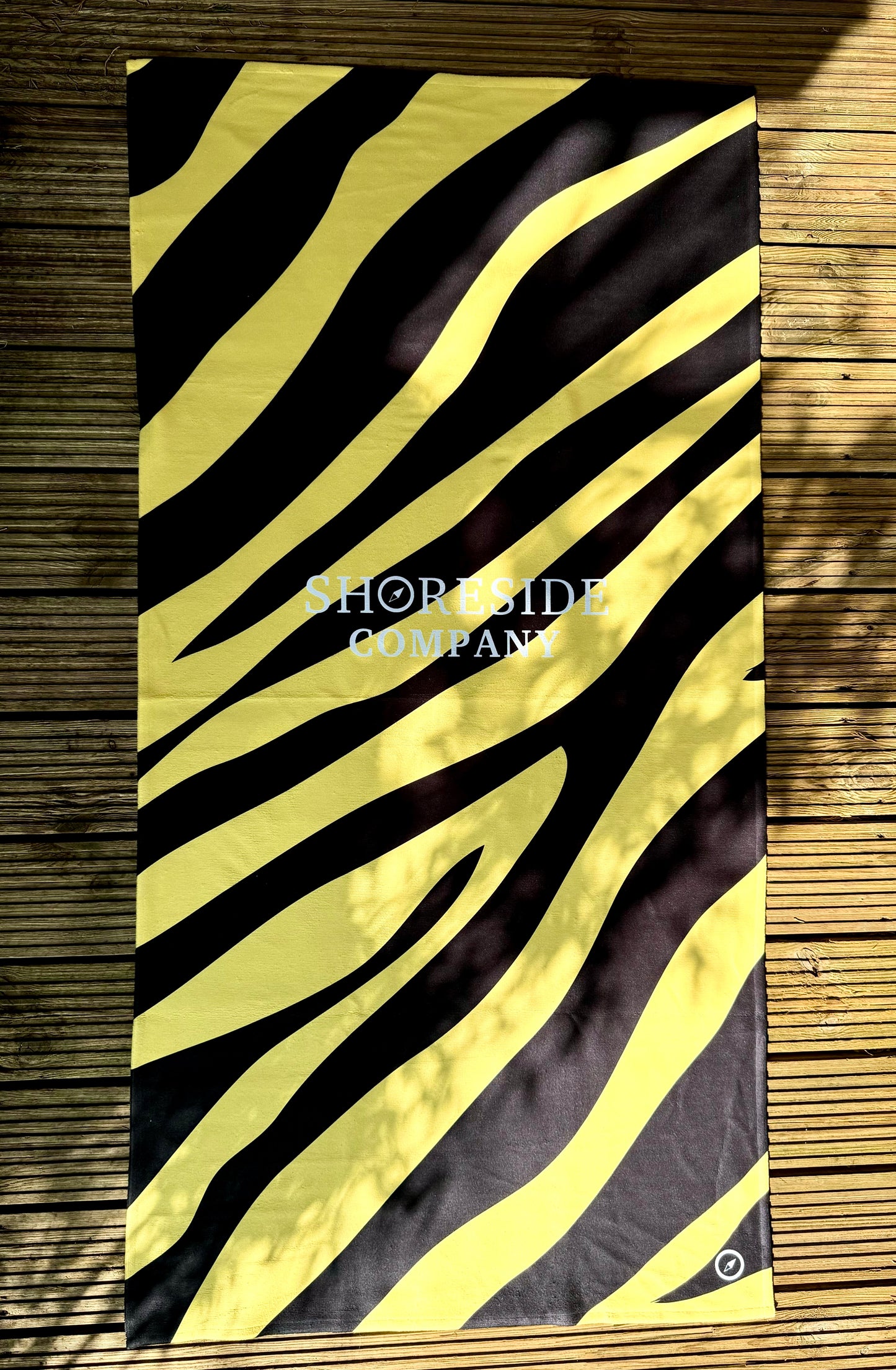 Cotton Quick Dry Towel - Tiger Print - Yellow