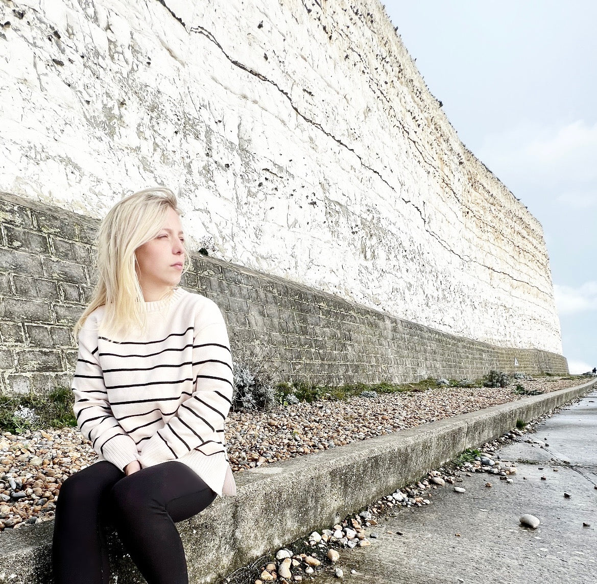 Sailor Stripe Crew Neck Jumper Stone