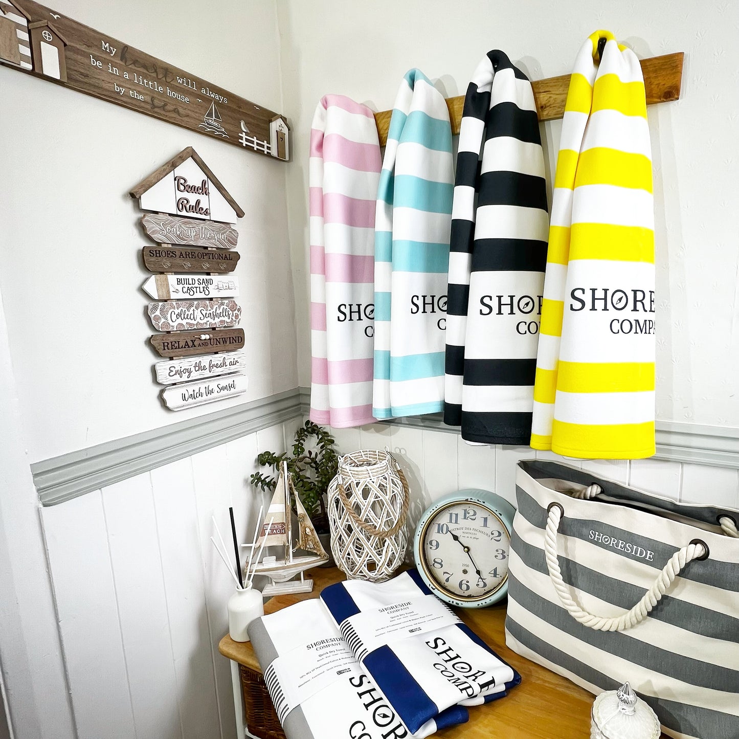 Beach Rules Wall Sign Large