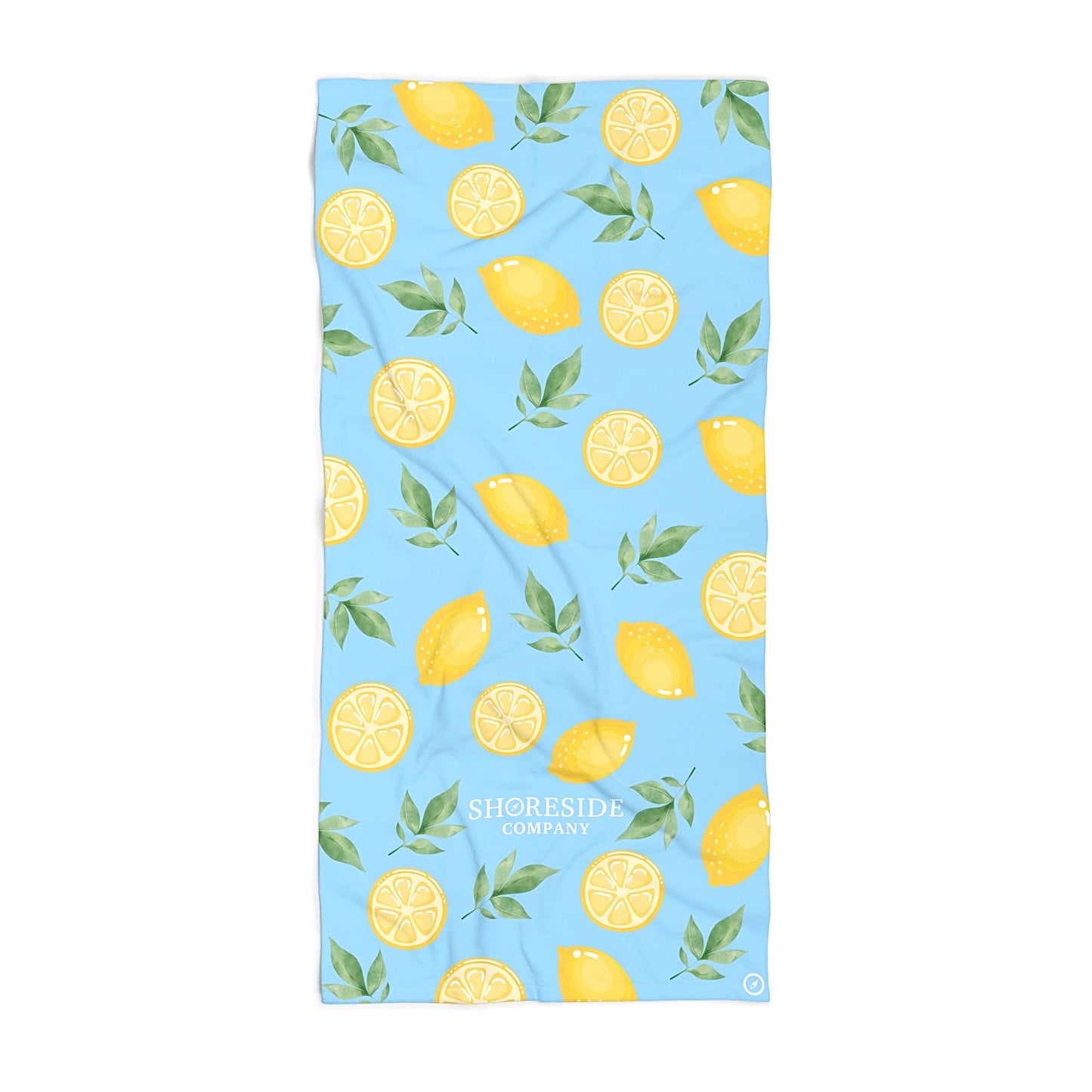 Quick Dry Cotton Mix Beach Towel - The Lemon - Sea Blue