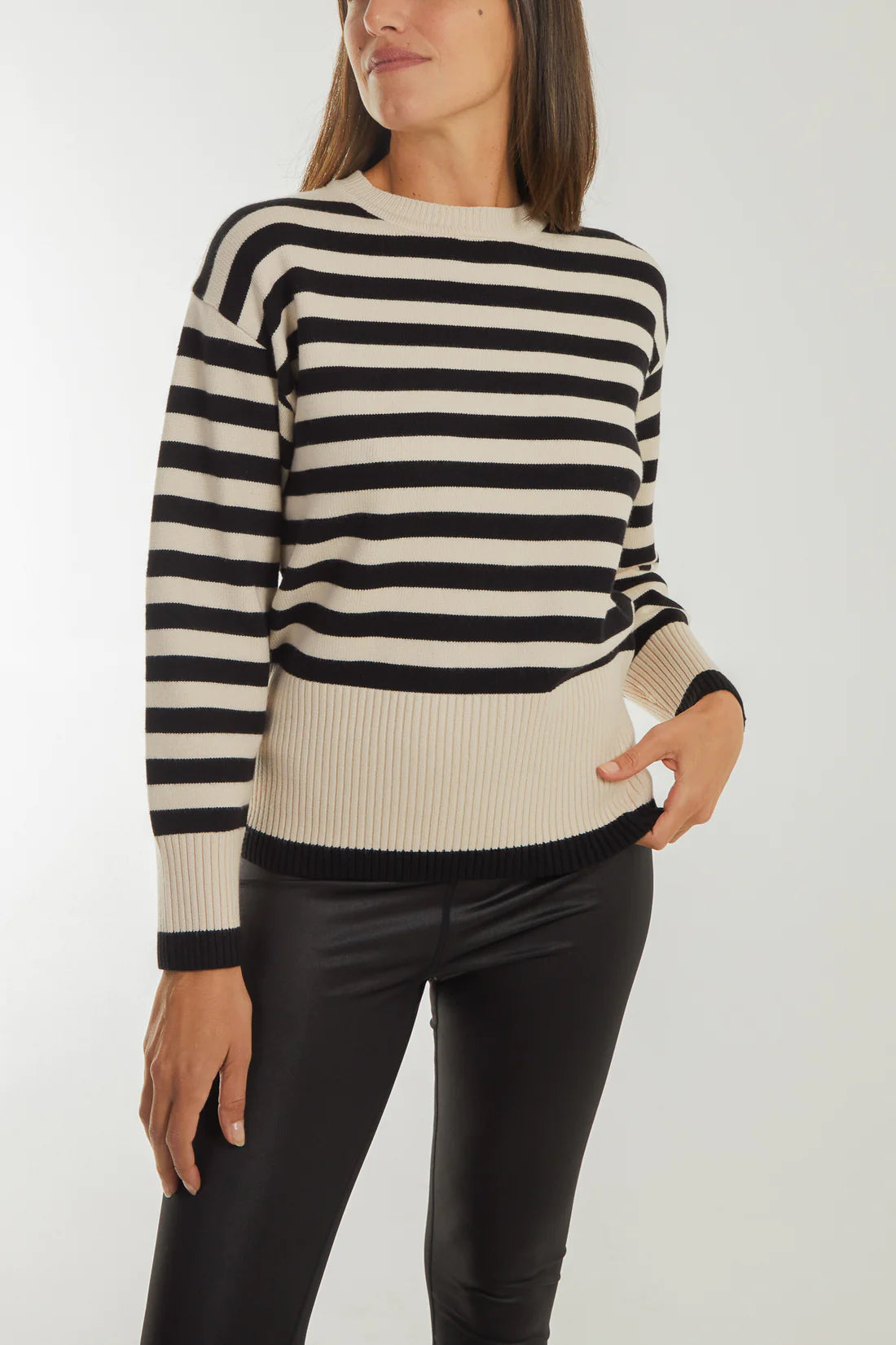 Stripped Crew Neck Jumper