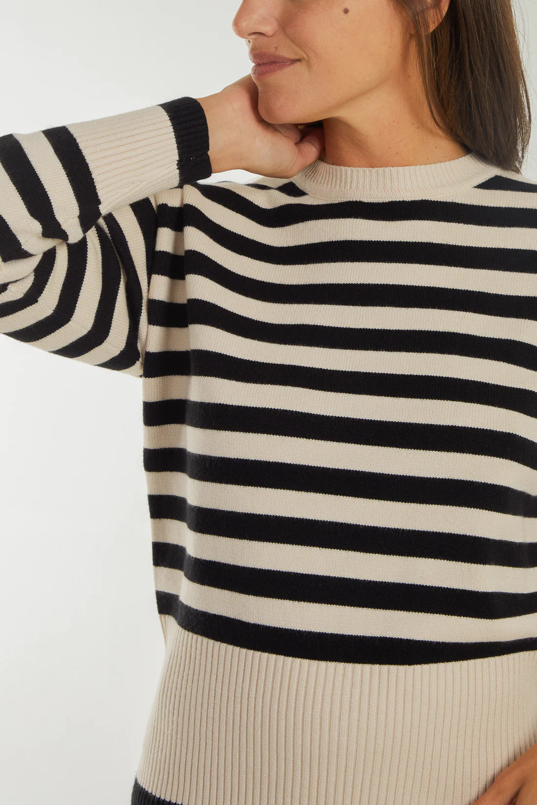 Stripped Crew Neck Jumper
