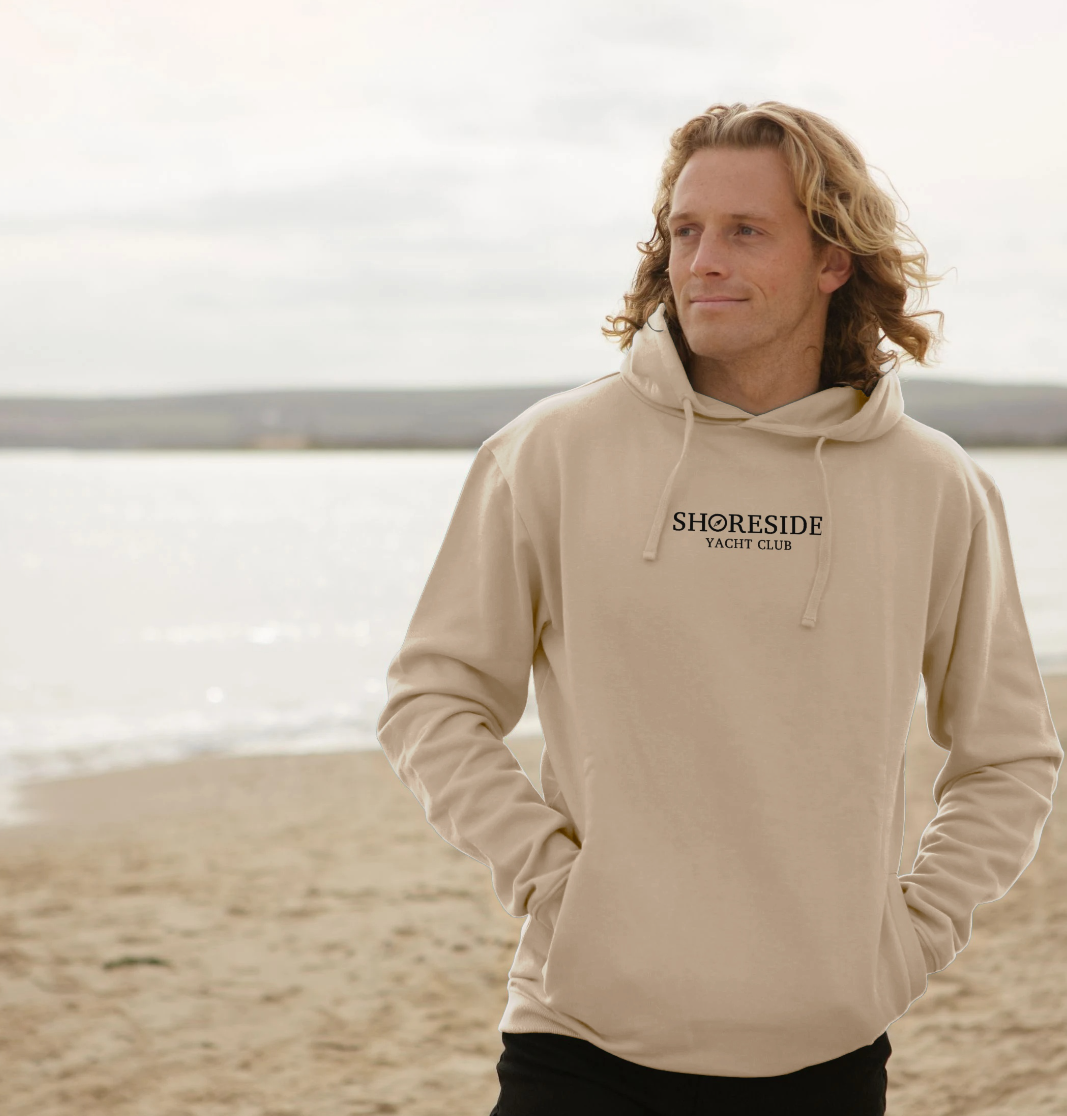 Shoreside Yacht Club Organic Cotton Hoodie - Stone