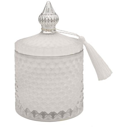 Hand Poured Snowdrop Cotton Glass Candle