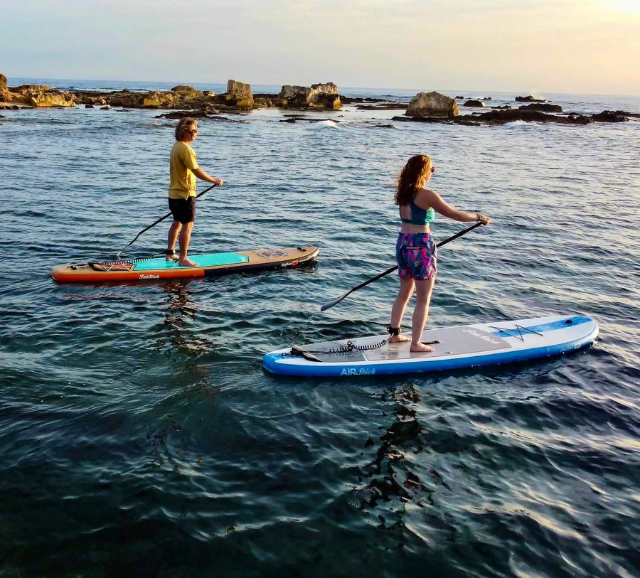 AIRSTICK 10'6 INFLATABLE SUP STAND UP PADDLE BOARD - FULL STARTER PACKAGE + FREE SHORESIDE TOWEL