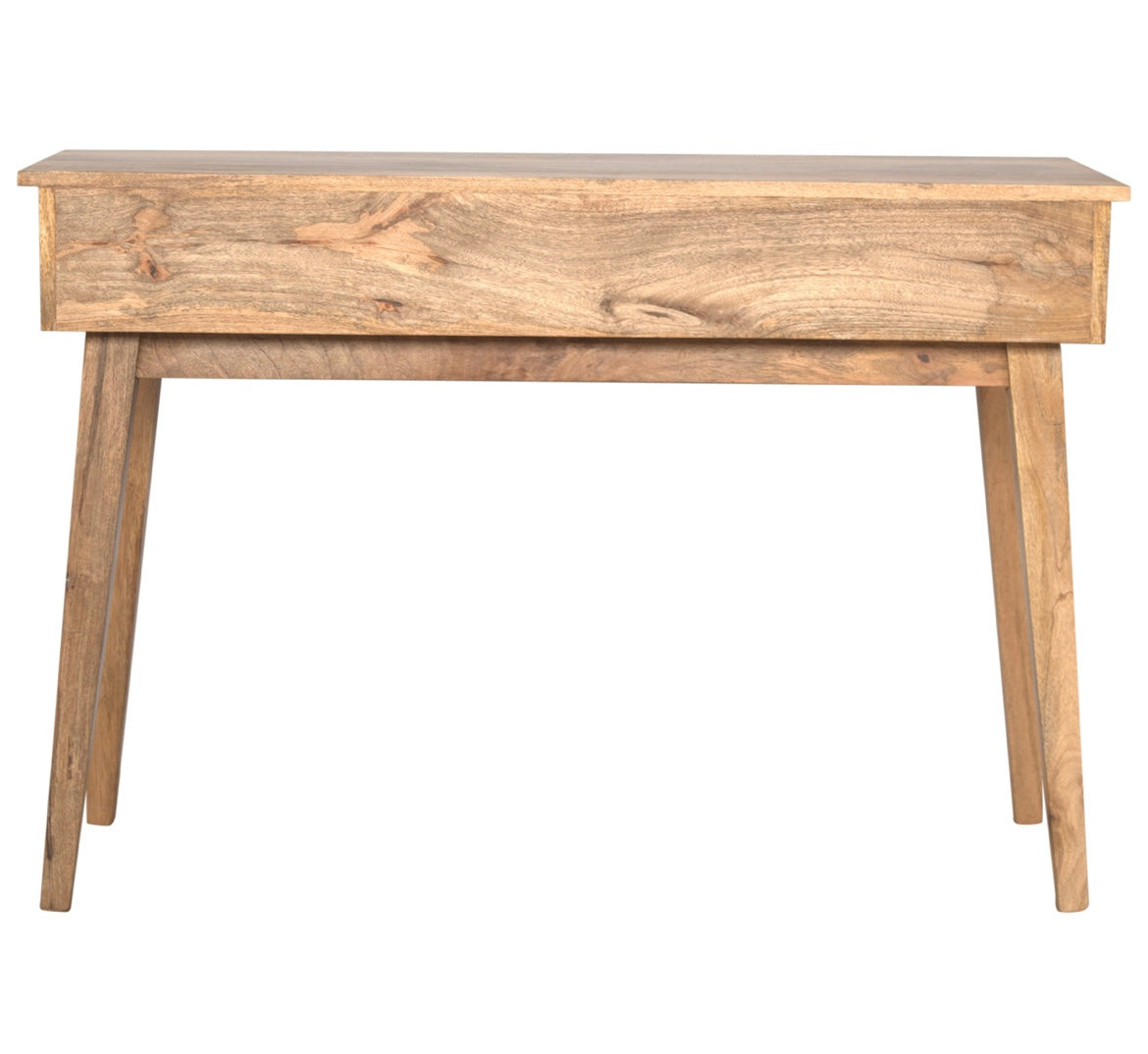 Hand Crafted Mango Wood Writing Desk With 2 Drawers